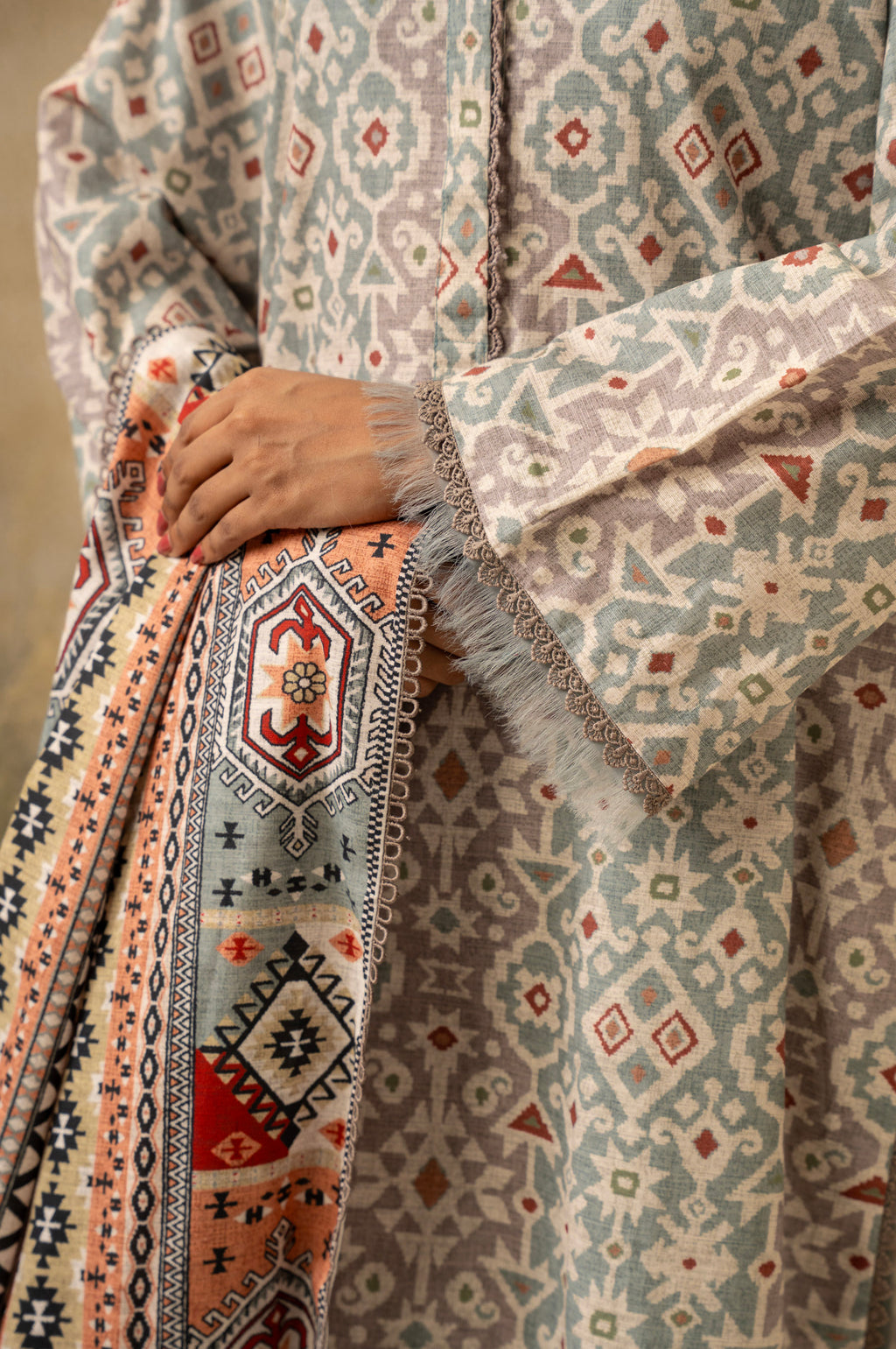 UNSTITCHED DIGITAL PRINTED SUIT