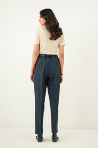 Narrow Leg Formal Pants - Dark Grey