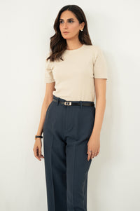 Narrow Leg Formal Pants - Dark Grey