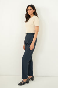 Narrow Leg Formal Pants - Dark Grey