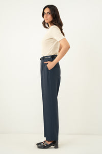 Narrow Leg Formal Pants - Dark Grey