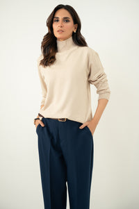 Narrow Leg Formal Pants - Navy