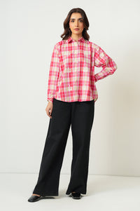 Stitched 1 Piece Embroidered Yarn Dyed Top