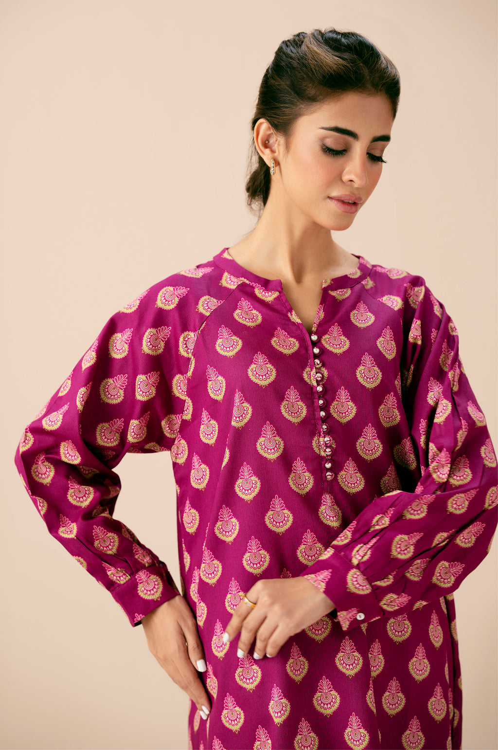 PRINTED SHIRT BOTTOM SUIT