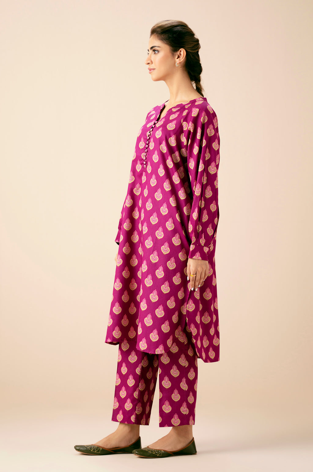 PRINTED SHIRT BOTTOM SUIT