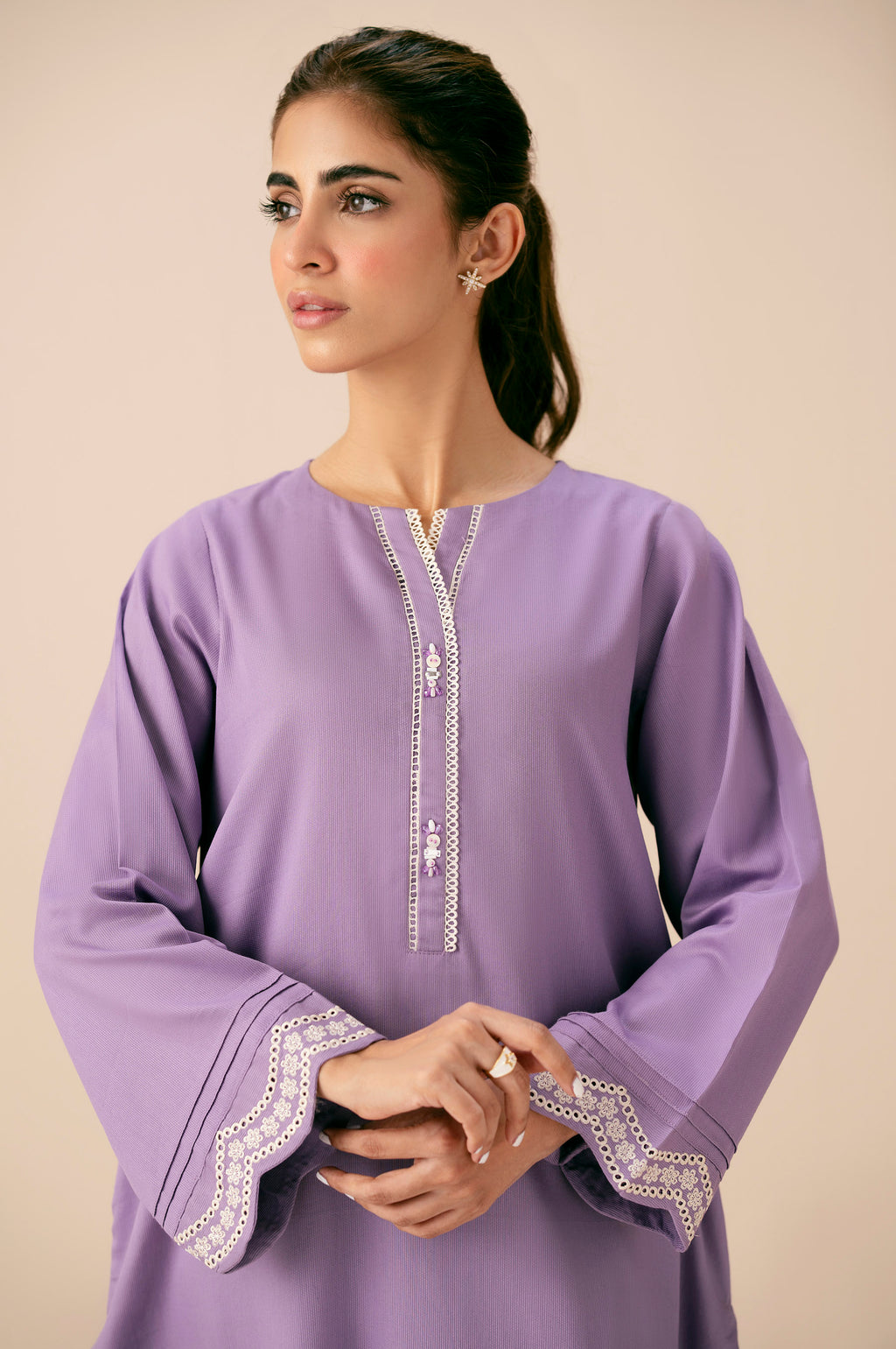 EMBROIDERED SHIRT BOTTOM SUIT