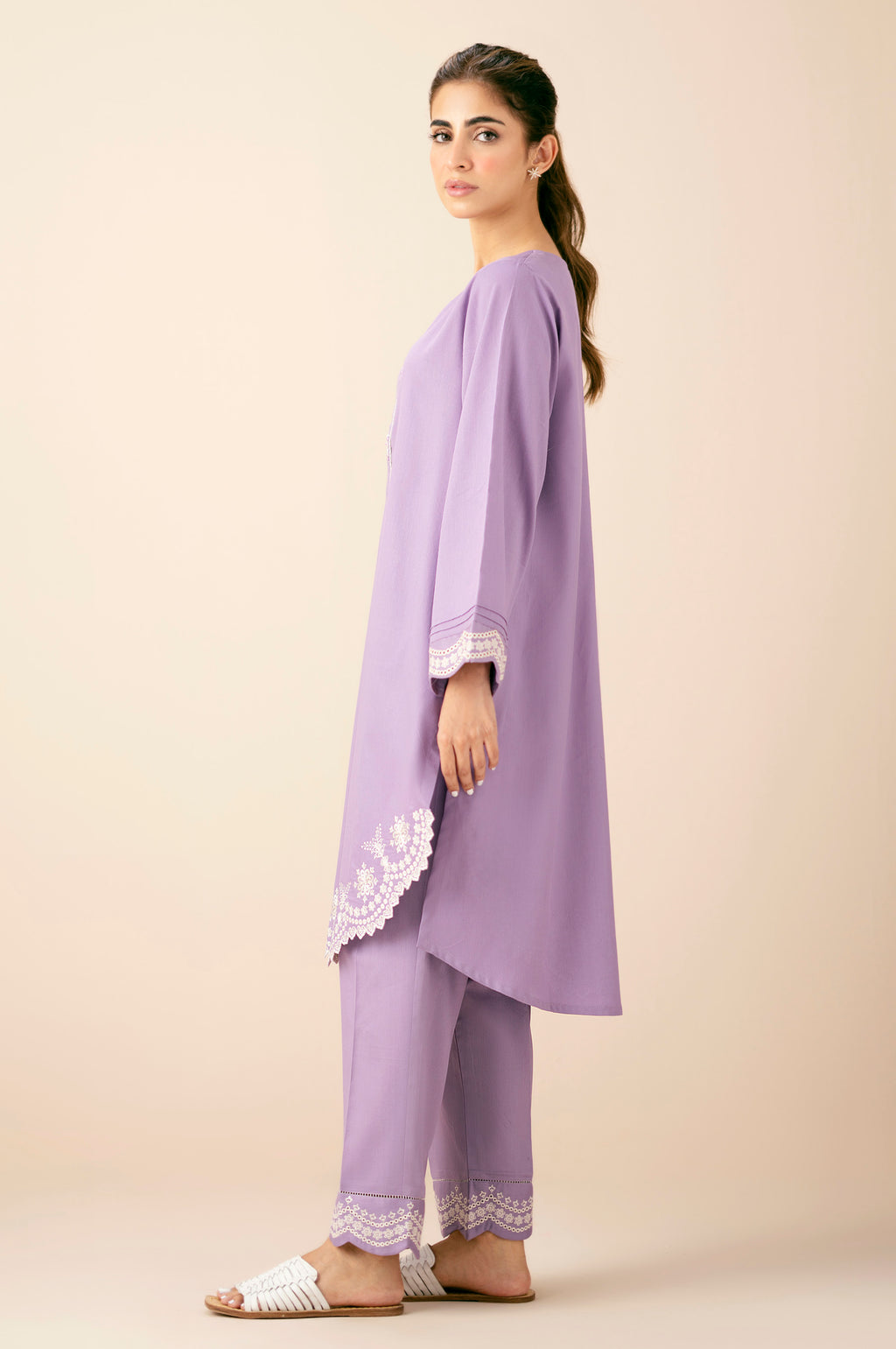 EMBROIDERED SHIRT BOTTOM SUIT