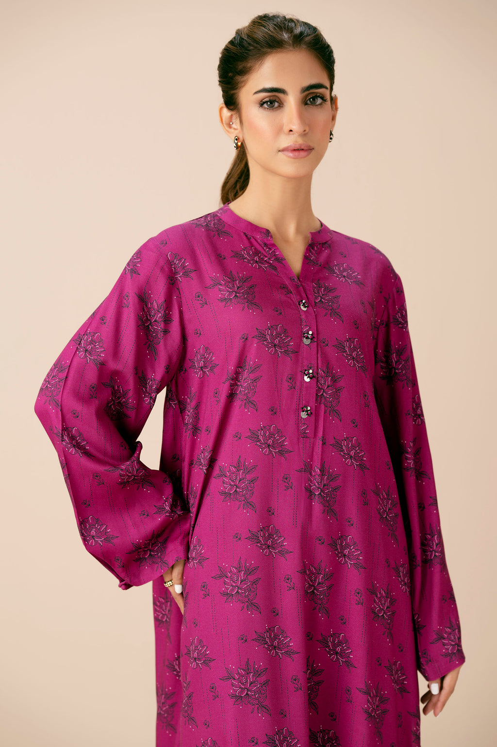 PRINTED SHIRT BOTTOM SUIT