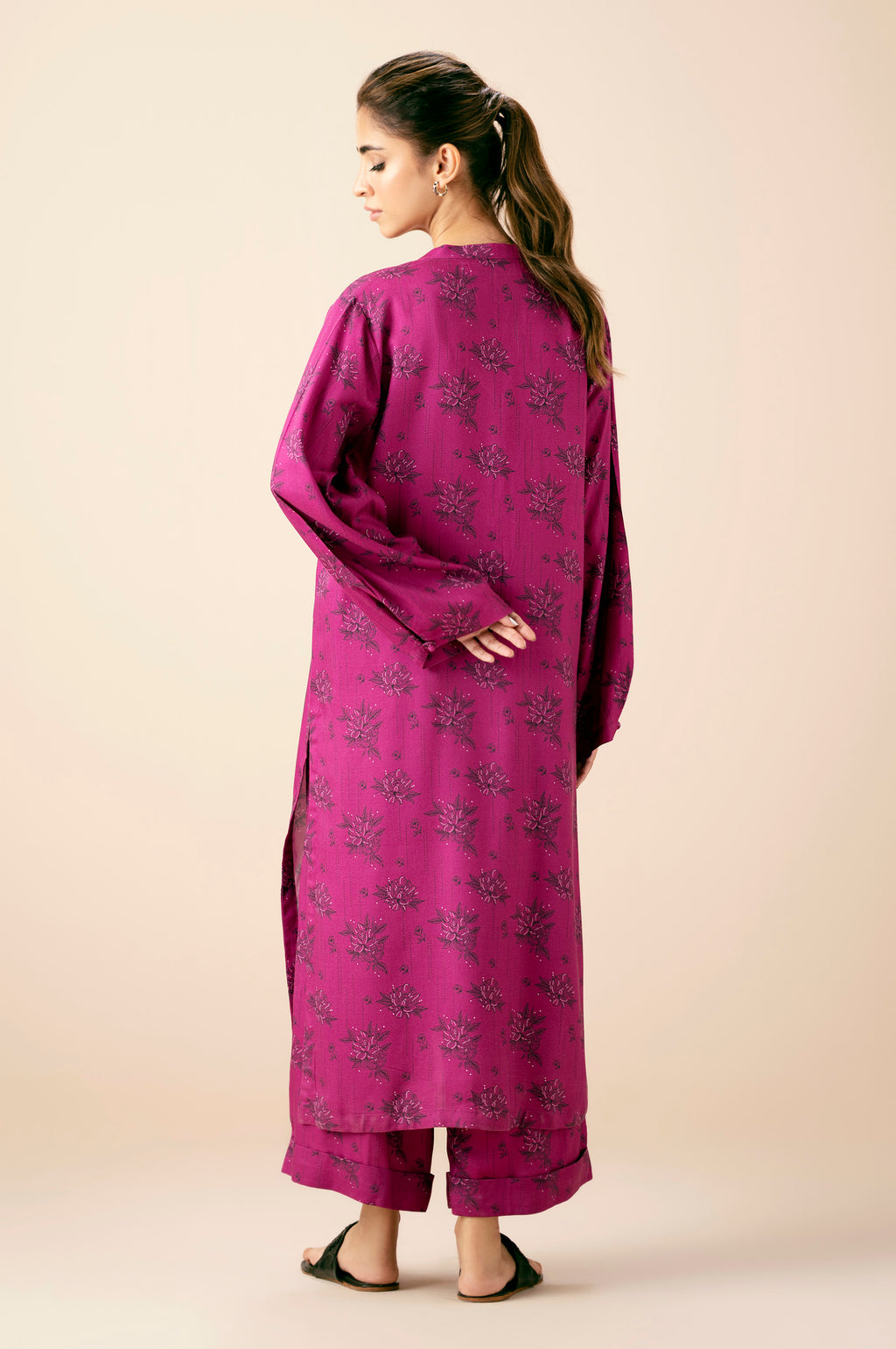 PRINTED SHIRT BOTTOM SUIT