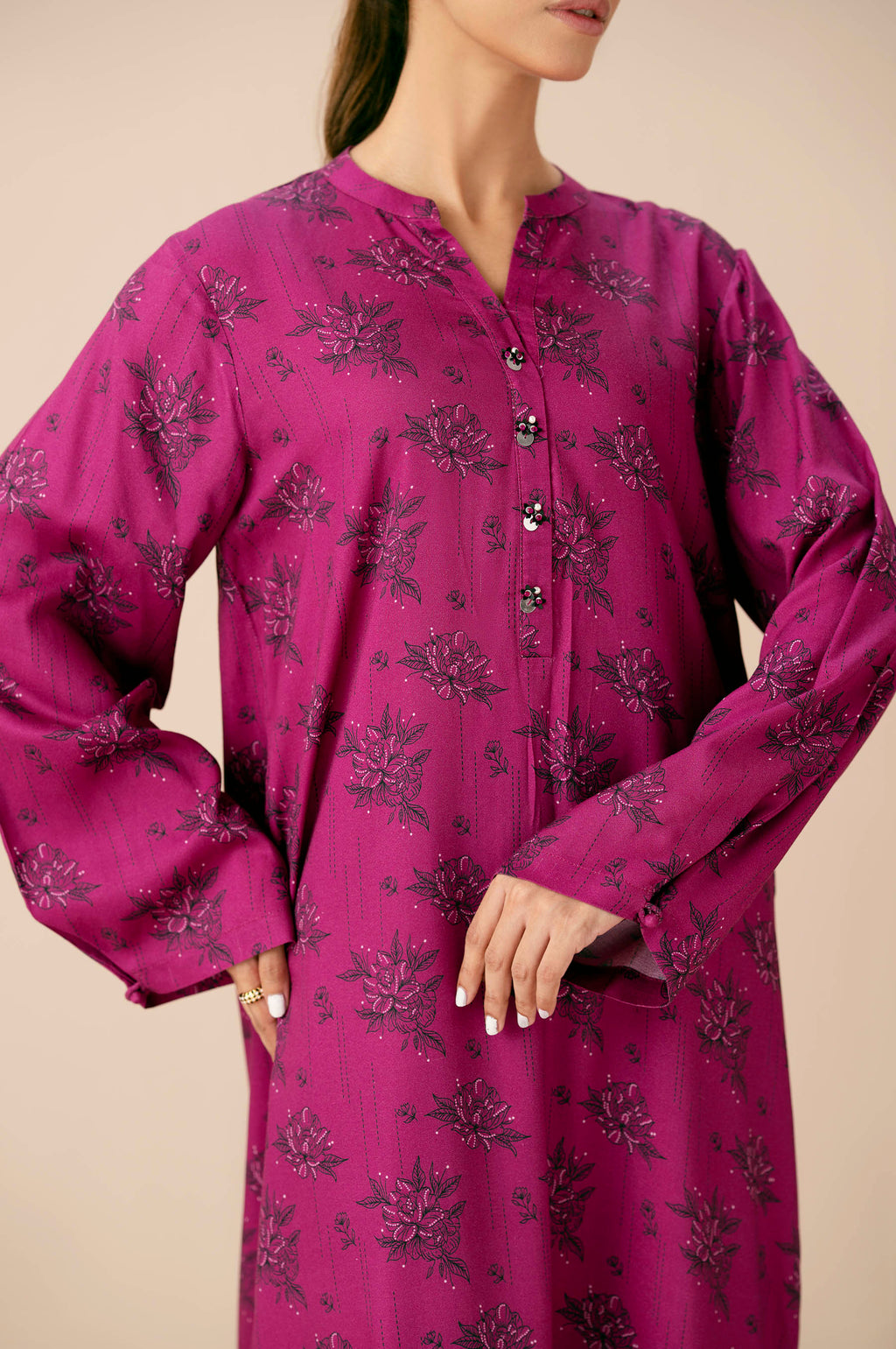 PRINTED SHIRT BOTTOM SUIT