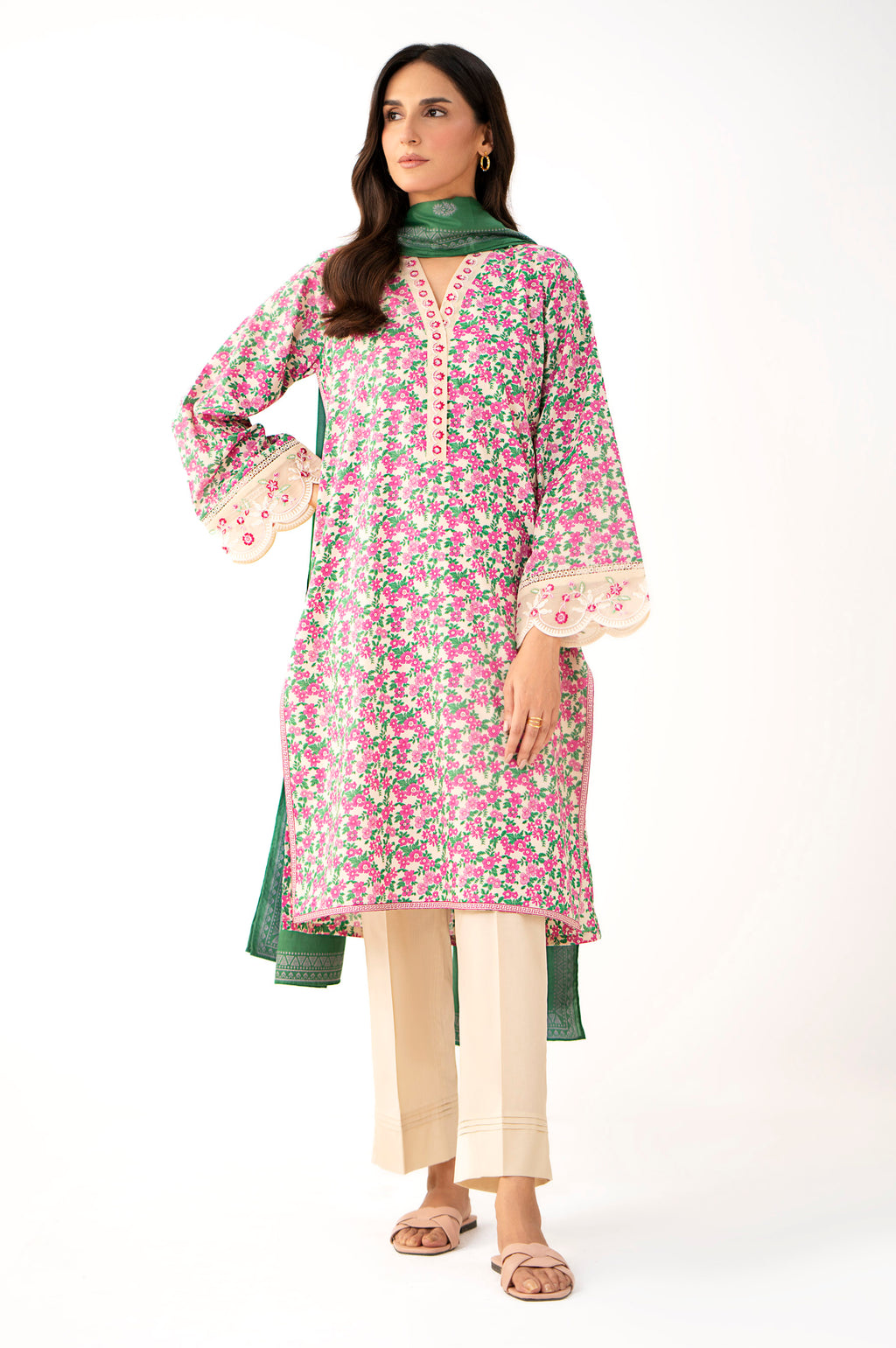 Stitched 2 Piece Printed Lawn Suit