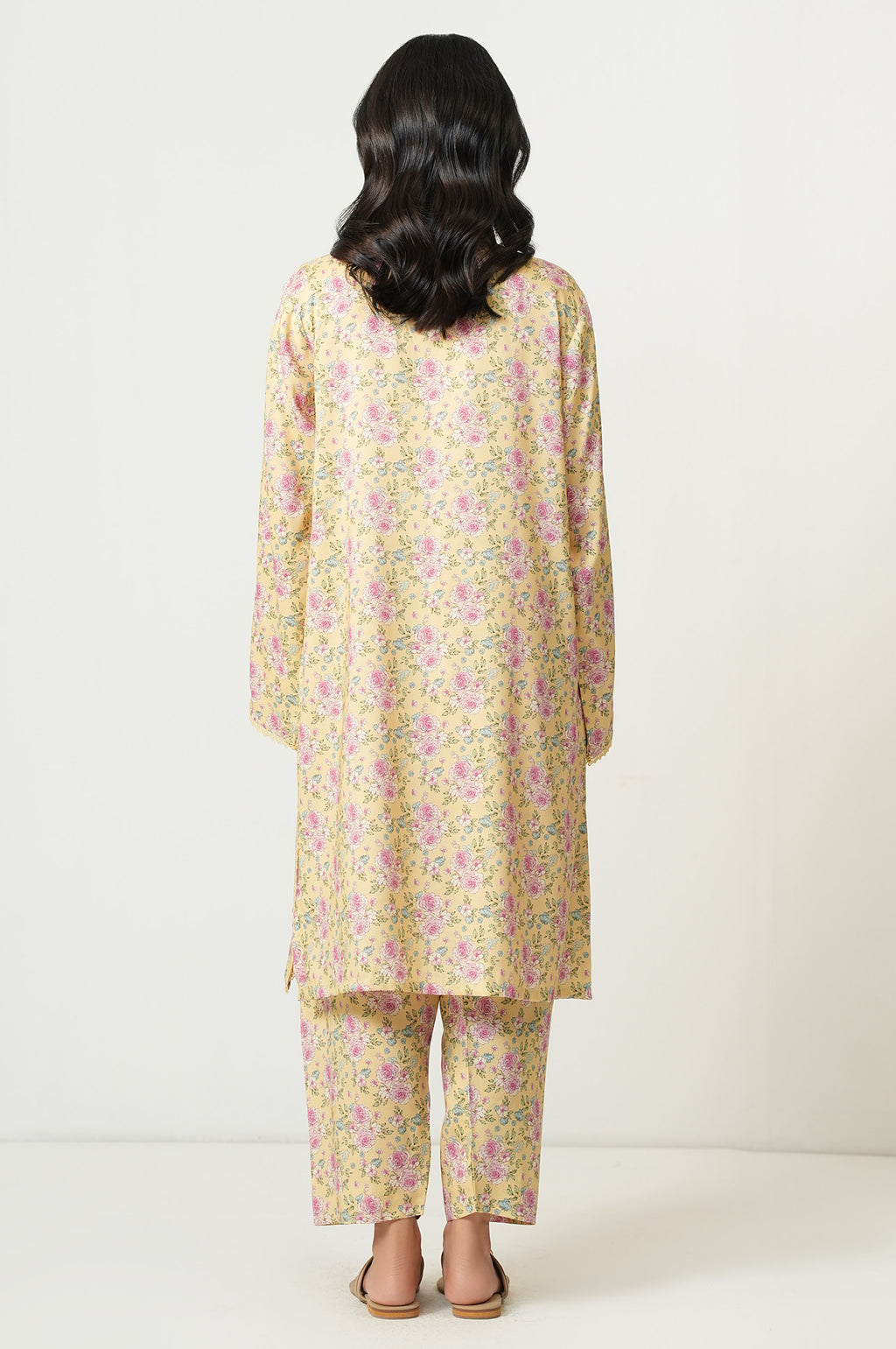 Stitched 2 Piece Printed Cotton Viscose Karandi Suit
