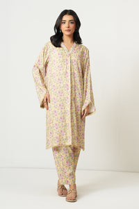 Stitched 2 Piece Printed Cotton Viscose Karandi Suit