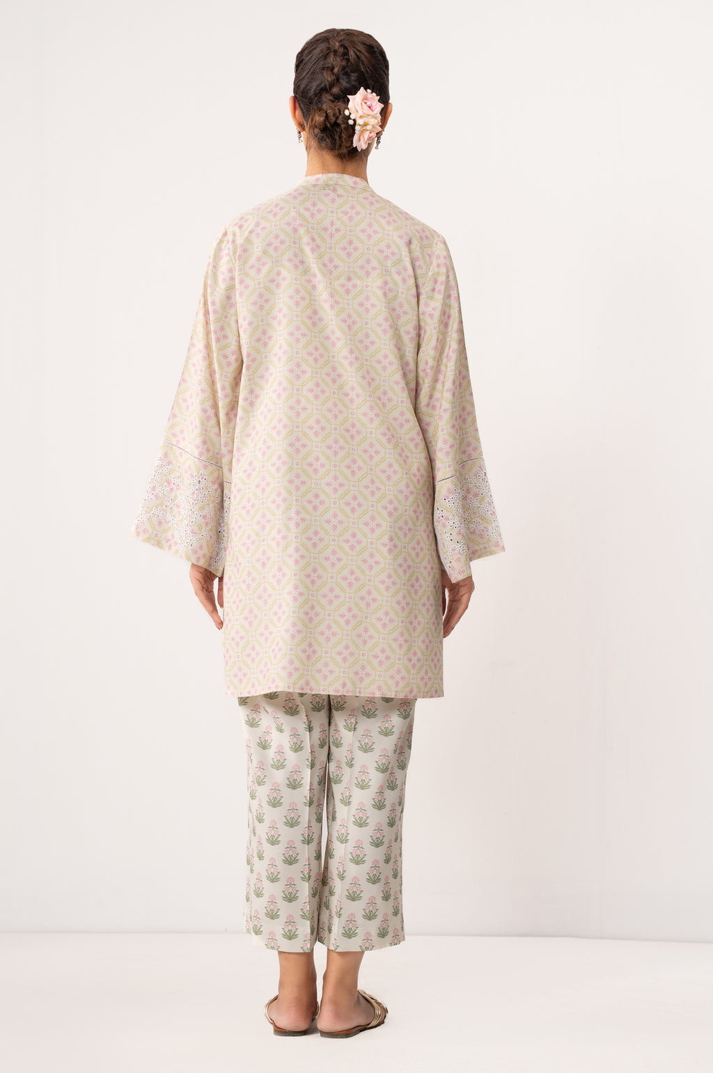 Stitched 2 Piece Printed Cotton Viscose Karandi Suit