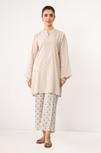 Stitched 2 Piece Printed Cotton Viscose Karandi Suit