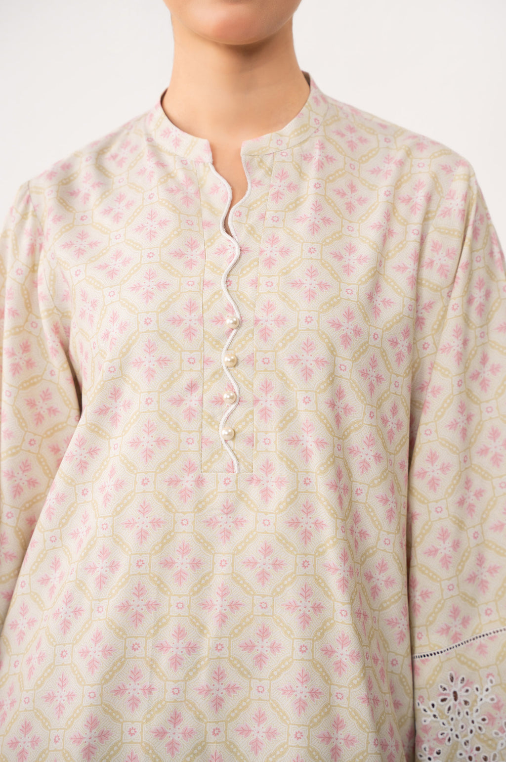 Stitched 2 Piece Printed Cotton Viscose Karandi Suit