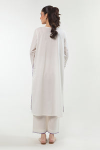 Stitched 2 Piece Embroidered Cotton Linen Viscose Suit
