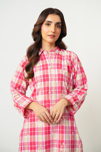 Stitched 2 Piece Embroidered Yarn Dyed Suit