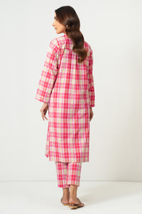 Stitched 2 Piece Embroidered Yarn Dyed Suit