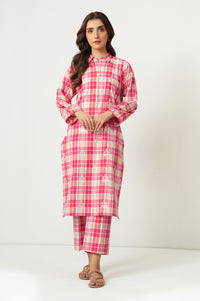 Stitched 2 Piece Embroidered Yarn Dyed Suit