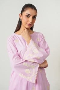 Stitched 2 Piece Embroidered Yarn Dyed Suit