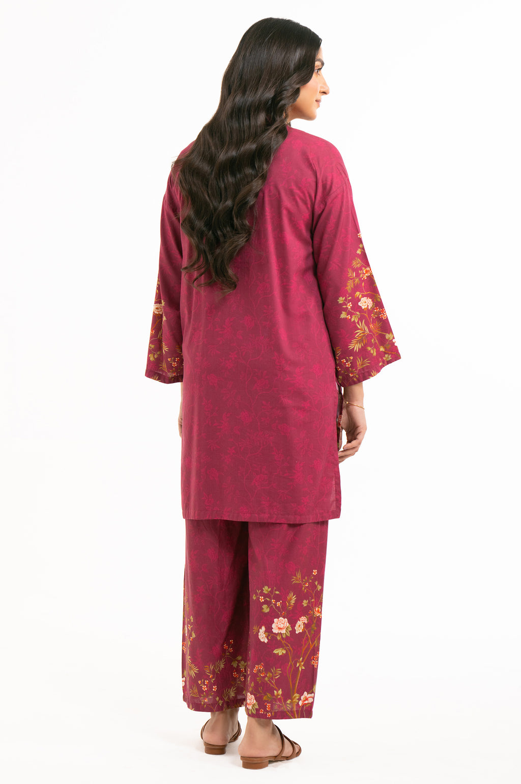 STITCHED PRINTED SHIRT BOTTOM