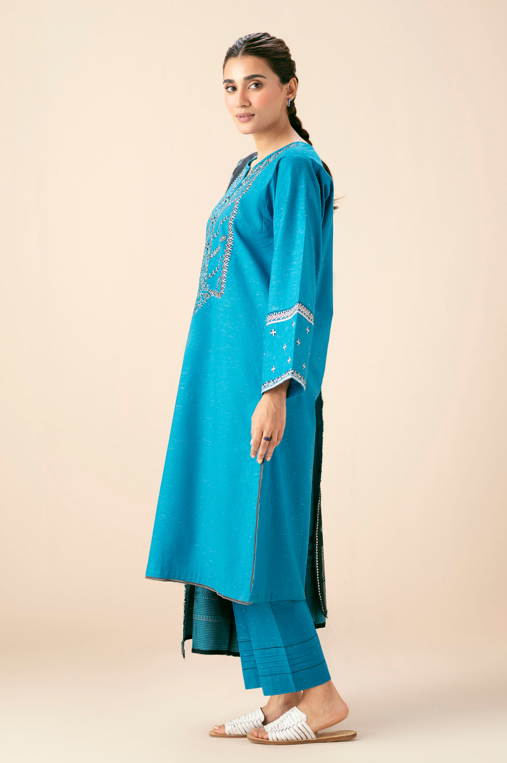 DYED EMBROIDERED SUIT