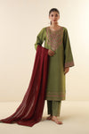 Stitched 3 Piece Embroidered Lawn Suit