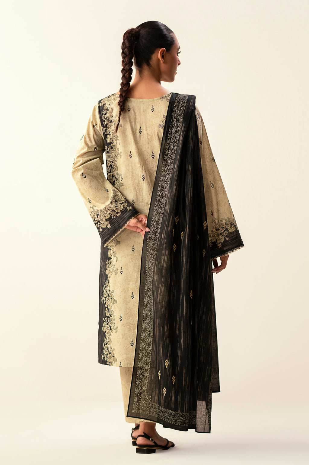 Stitched 3 Piece Printed Lawn Suit