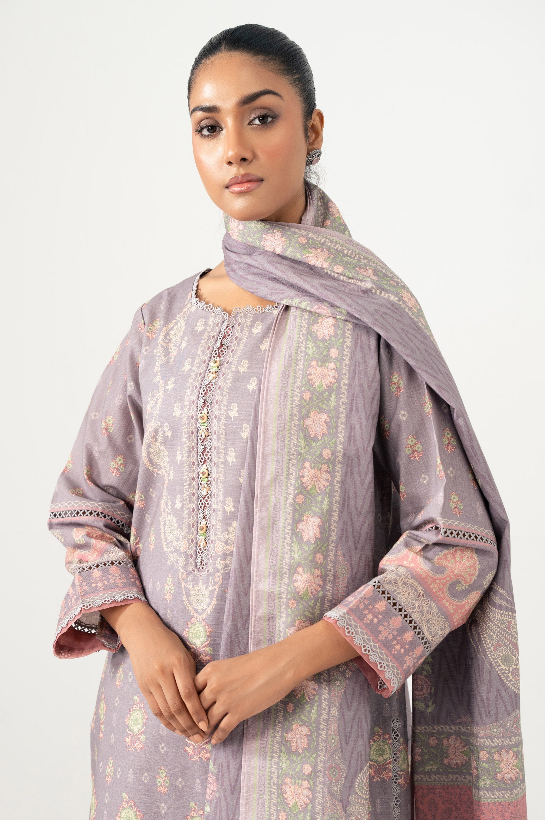 STITCHED PRINTED SUIT