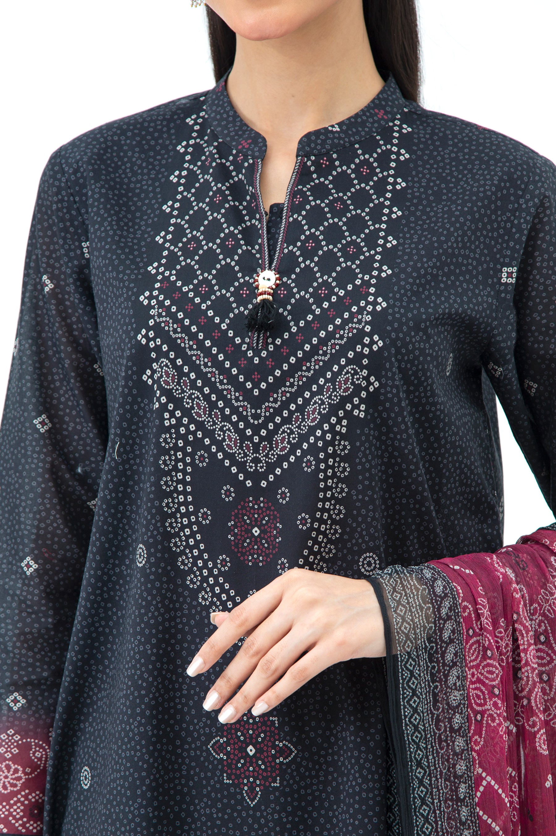 STITCHED PRINTED LAWN SUIT
