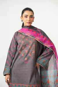 Stitched 3 Piece Digital Printed Lawn Suit