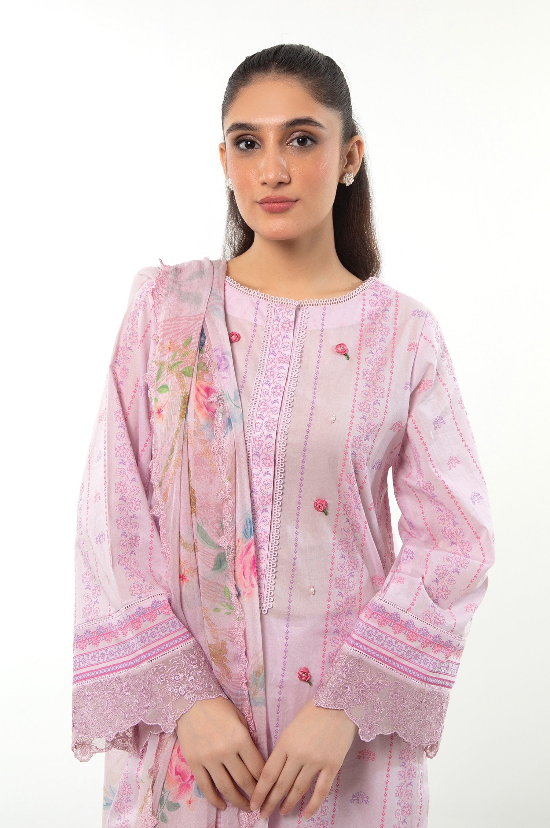 EMBROIDERED LAW STITCHED 3 PIECE SUIT (FACTORY E-OUTLET)