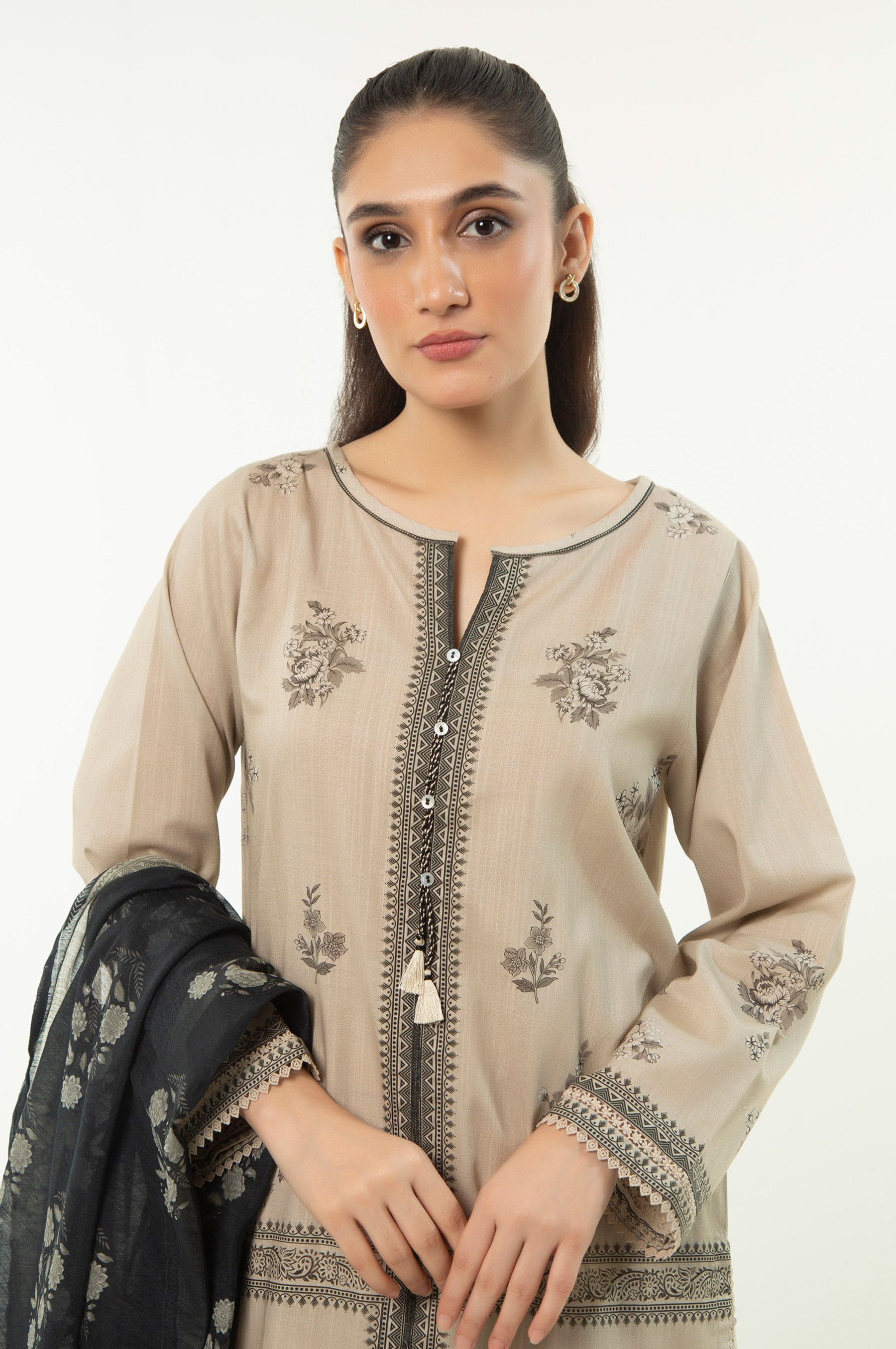 STITCHED PRINTED BOTH SIDE SLUB SUIT