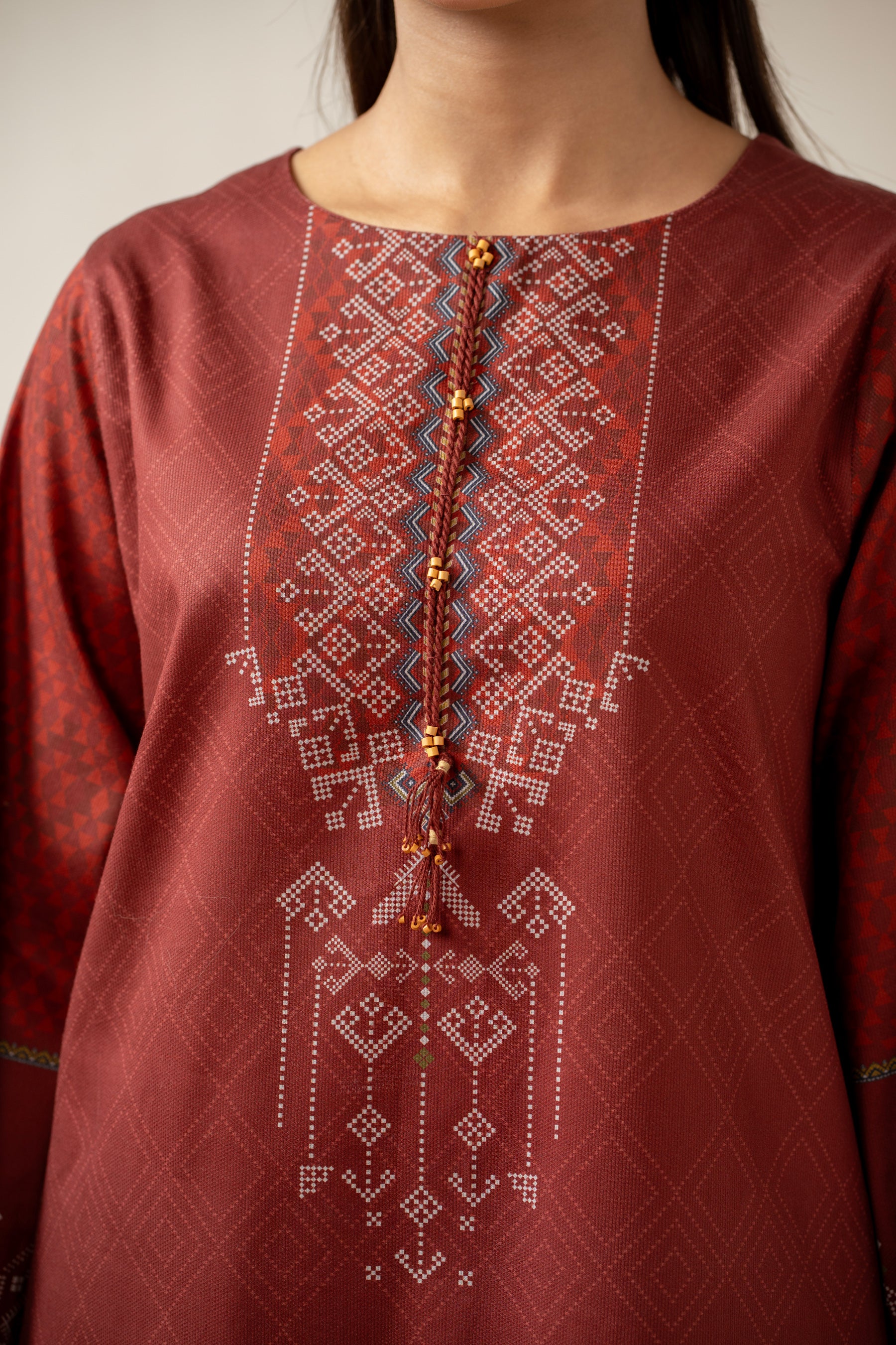 STITCHED PRINTED SUIT