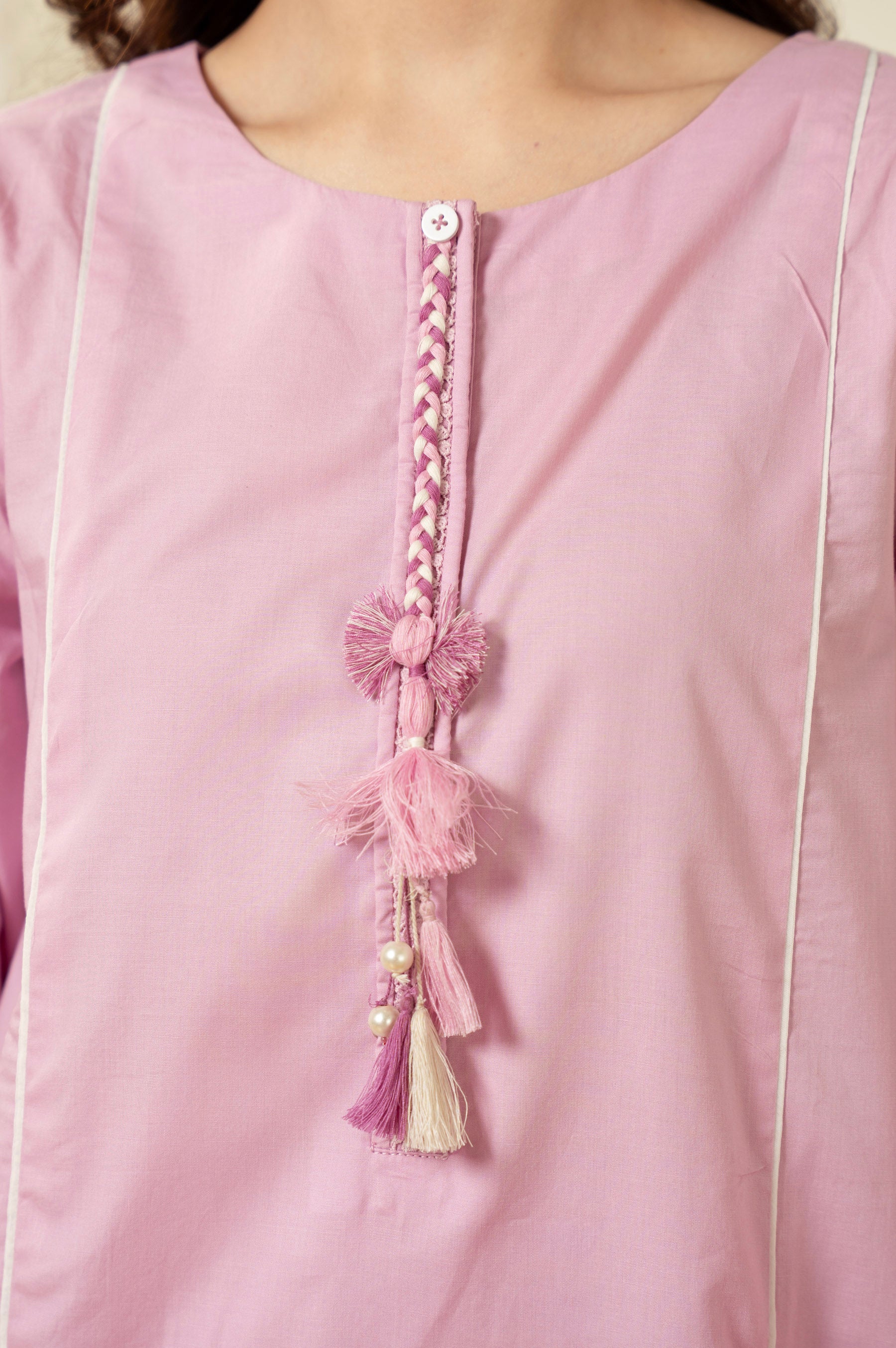 DYED CAMBRIC STITCHED 3 PIECE SUIT