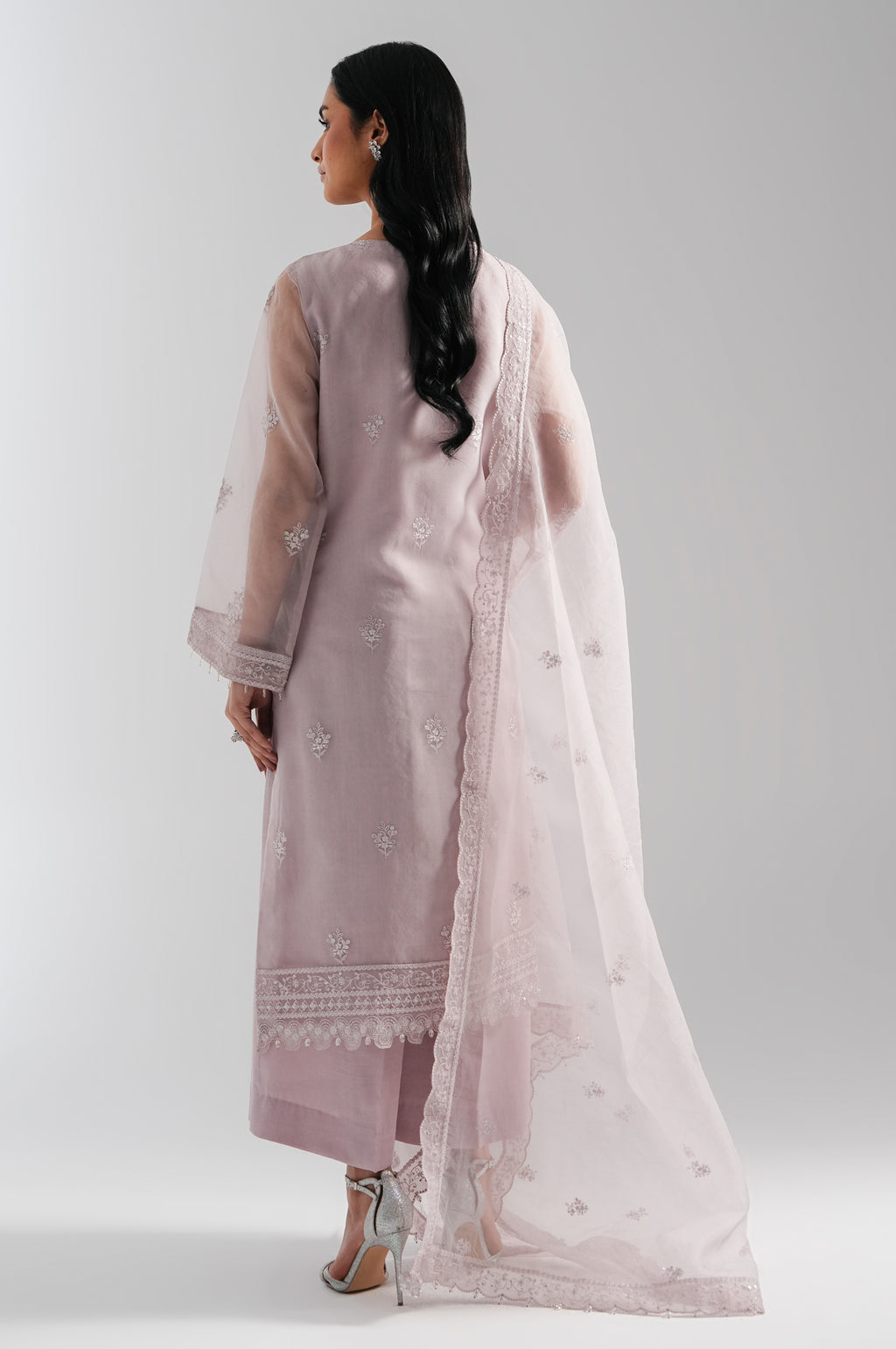 UNSTITCHED EMBROIDERED SUIT