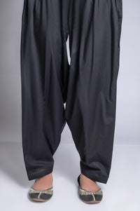 Basic Cambric Shalwar - Black