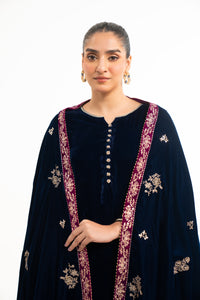 EMBROIDERED VELVET SHAWL