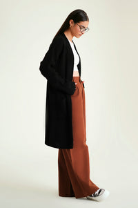 Cardigan Style Sweater Long Length