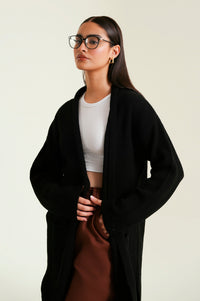 Cardigan Style Sweater Long Length
