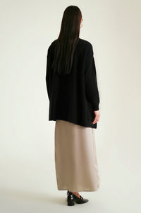 Cardigan Style Sweater Mid Length