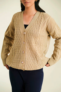 Button Down Sweater Full Sleeves