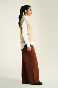 Button Down Sweater Sleeve Less
