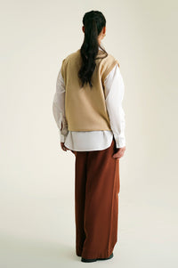 Button Down Sweater Sleeve Less