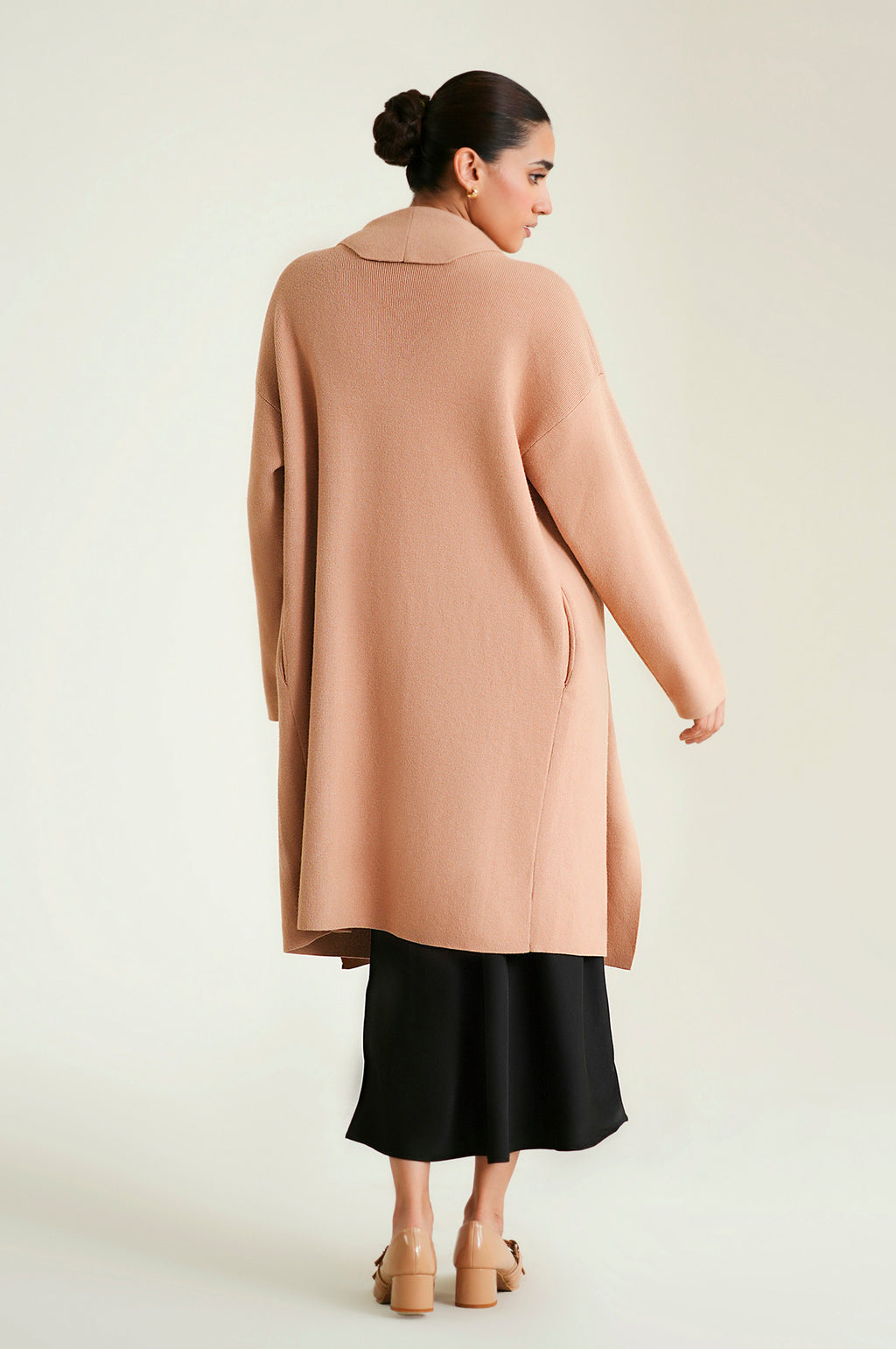 Cardigan Style Sweater - Camel