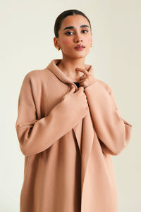 Cardigan Style Sweater - Camel