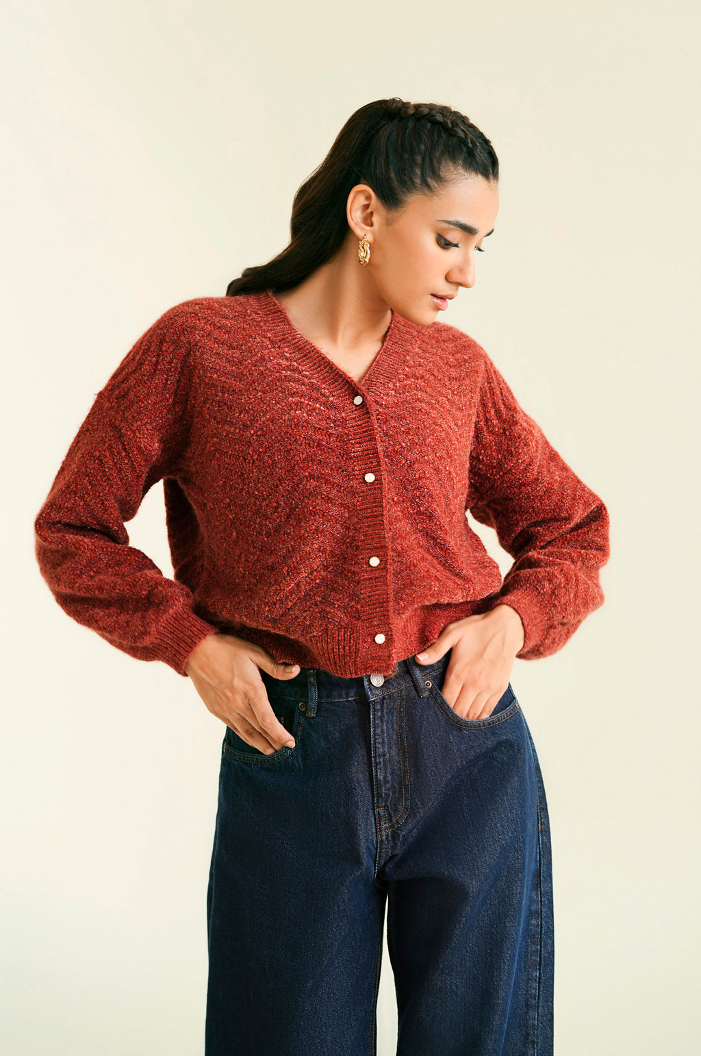 Button Down Sweater