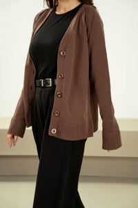 STYLIZED BUTTON DOWN CARDIGAN