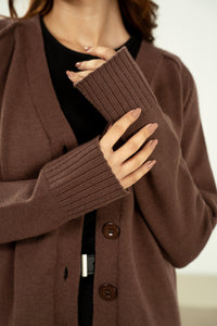 STYLIZED BUTTON DOWN CARDIGAN